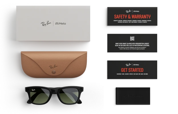 Ray-Ban LEGALISS AIグラス(箱、ケース、ウェルカムカード、安全と保証に関するカード付き)