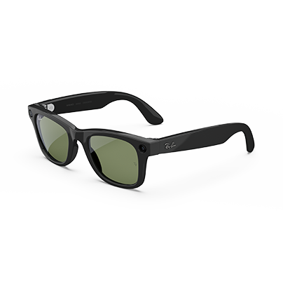 Ray-Ban LEGALISS Wayfarer (Gen 2)シャイニーブラックグリーンレンズのフレームとレンズの色