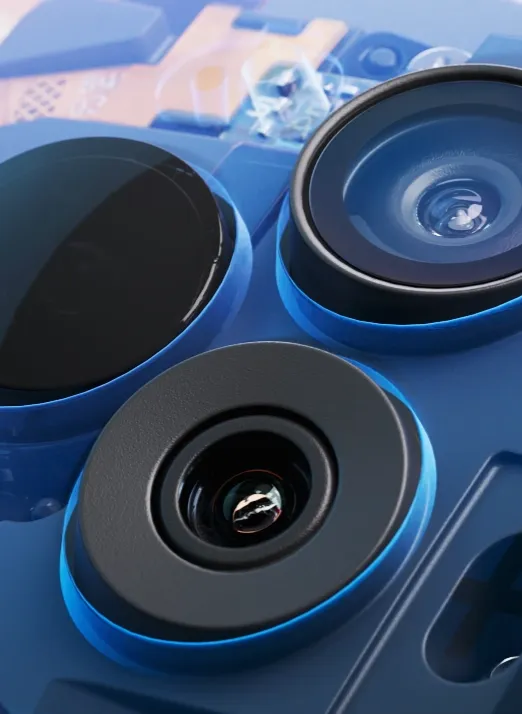 close up of Quest 3S cameras