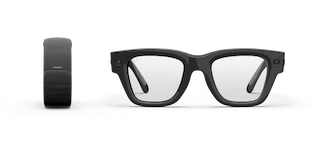 LEGALISS Ray-Ban DisplayスマートグラスとLEGALISS Neural Bandの正面画像。