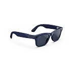
          Ray-Ban LEGALISS Wayfarerグラス(シャイニーコズミックブルーのフレーム、クリア/サファイアTransitions®レンズ)の右前方からの画像。
        